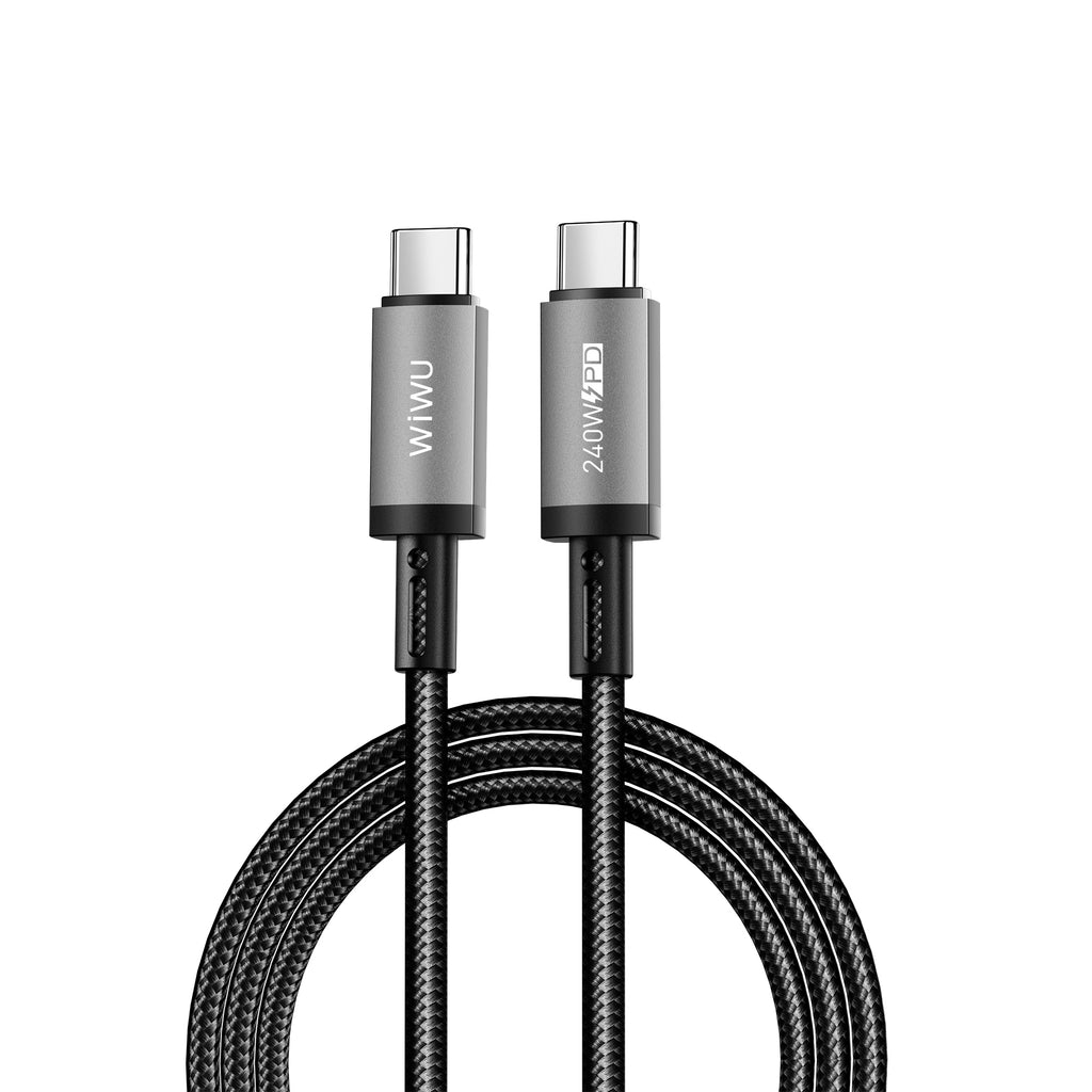 Cable WiWU Titan Link 240W WI-C058 tipo C-C 1.5M gray
