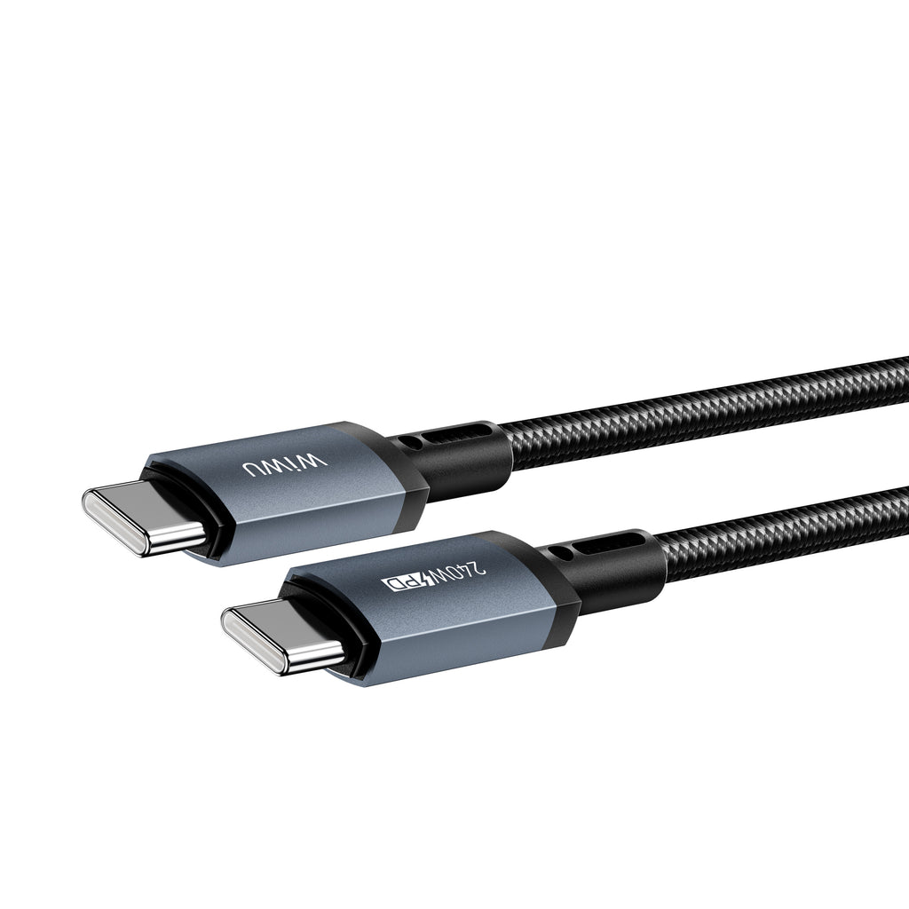 Cable WiWU Titan Link 240W WI-C058 tipo C-C 1.5M gray