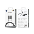 Cable WIWU Titanlink series WI-C057 60W tipo C-C  1M gray