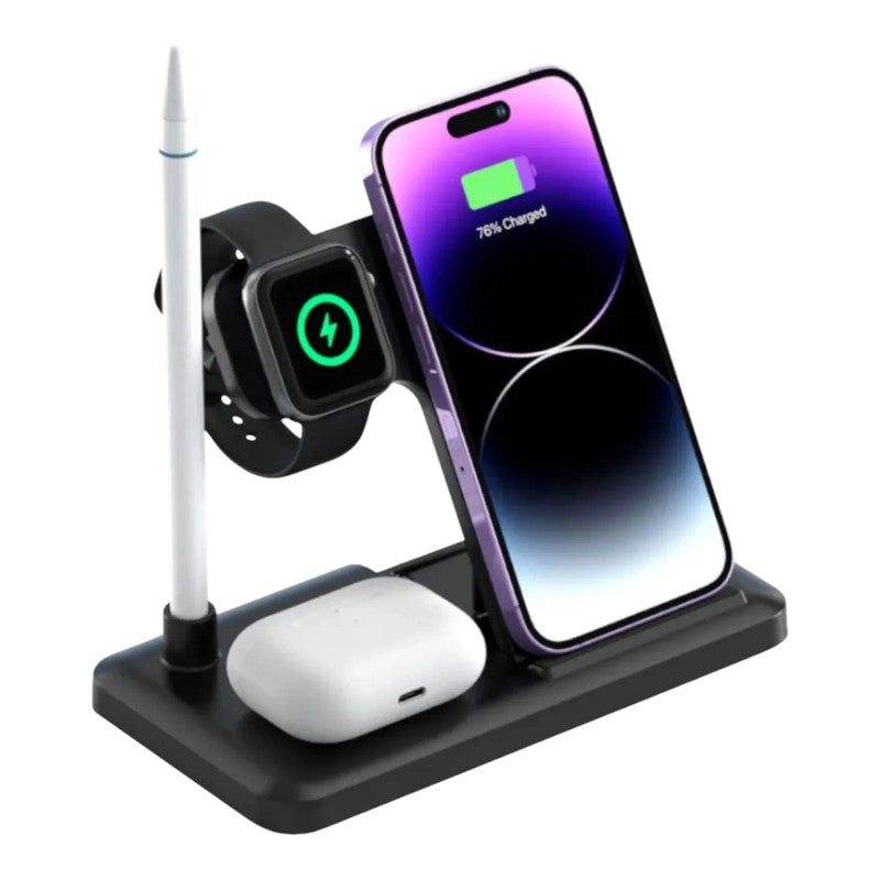 BASE DE CARGA MAGNETICA 4 EN 1 XO-WX033 NEGRO