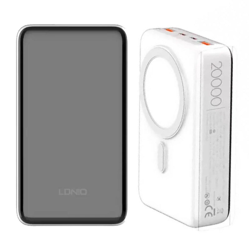 POWER BANK MAGNETICO LDNIO PQ18 20000 mAh (22.5w) BLANCO