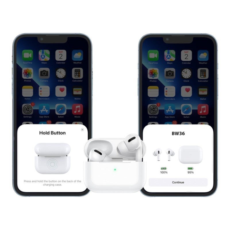 AUDIFONO BLUETOOTH TIPO 2da gen ANC BLANCO