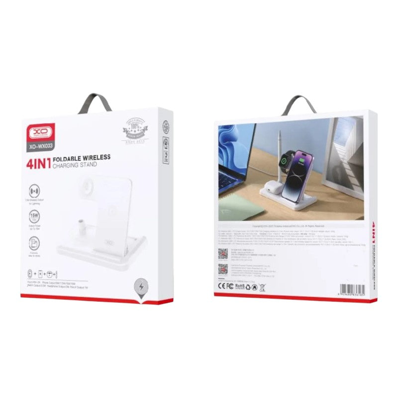 BASE DE CARGA MAGNETICA 4 EN 1 XO-WX033 BLANCO