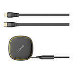 CARGADOR DE AUTO LDNIO C107 CON CABLE RETRACTABLE 30W NEGRO