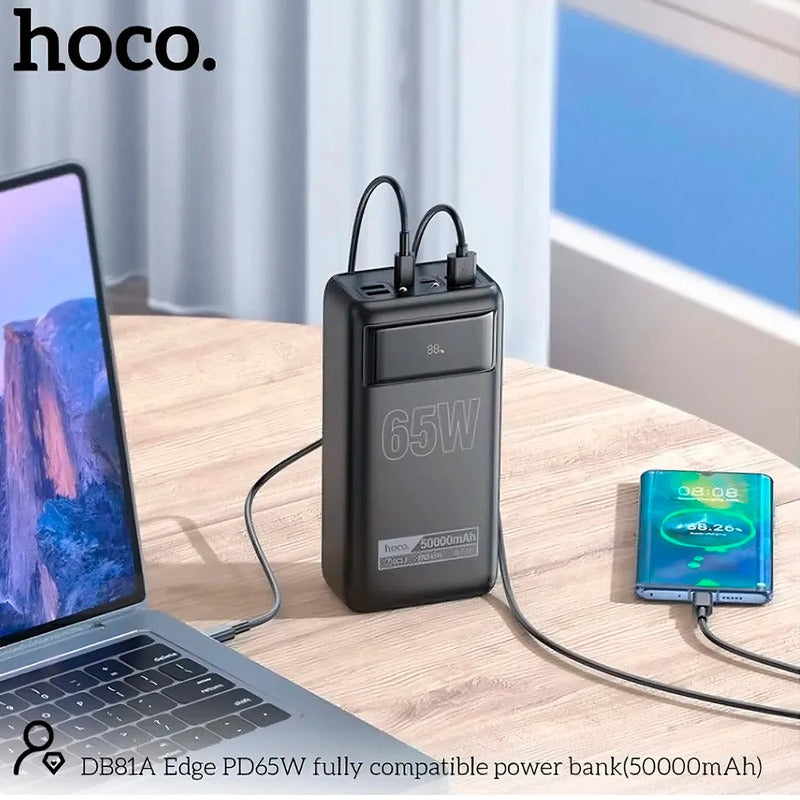 POWER BANK HOCO DB81A 50000mAH (65w) NEGRO