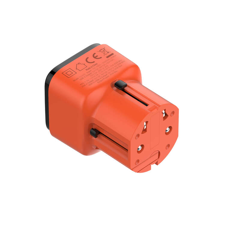 ADAPTADOR DE VIAJE UNIVERSAL LDNIO Q2420 45W ROJO