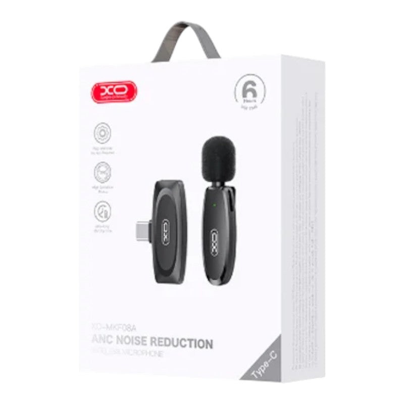 MICROFONO XO-MKF08A ANC TIPO C NEGRO