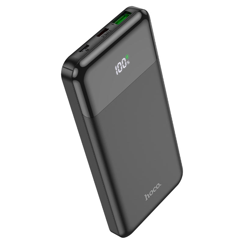 Power Bank Hoco J102 Cargador Portatil 10000 mAh 20w  NEGRO