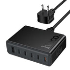 CARGADOR UNIVERSAL 6 EN 1 HOCO C150 45W NEGRO