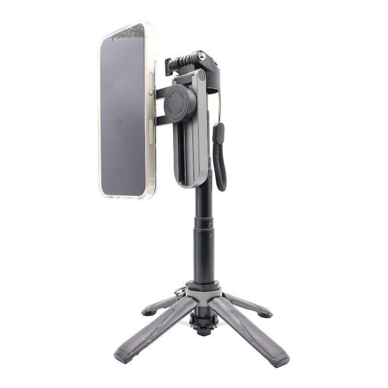 SELFIE TRÍPODE CON SOPORTE MAGNÉTICO PARA CELULAR P15 MINI NEGRO