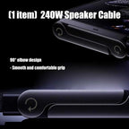 CABLE DE DATOS 240W + SOPORTE PEGABLE TIPO C A TIPO C NEGRO