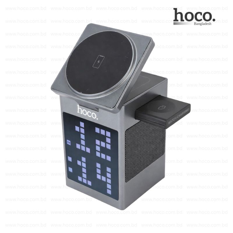 CARGADOR INALAMBRICO ALL IN ONE - ALARMA - PARLANTE - DWQ04