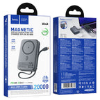 POWER BANK HOCO Q44A 20000 mAh 15w NEGRO