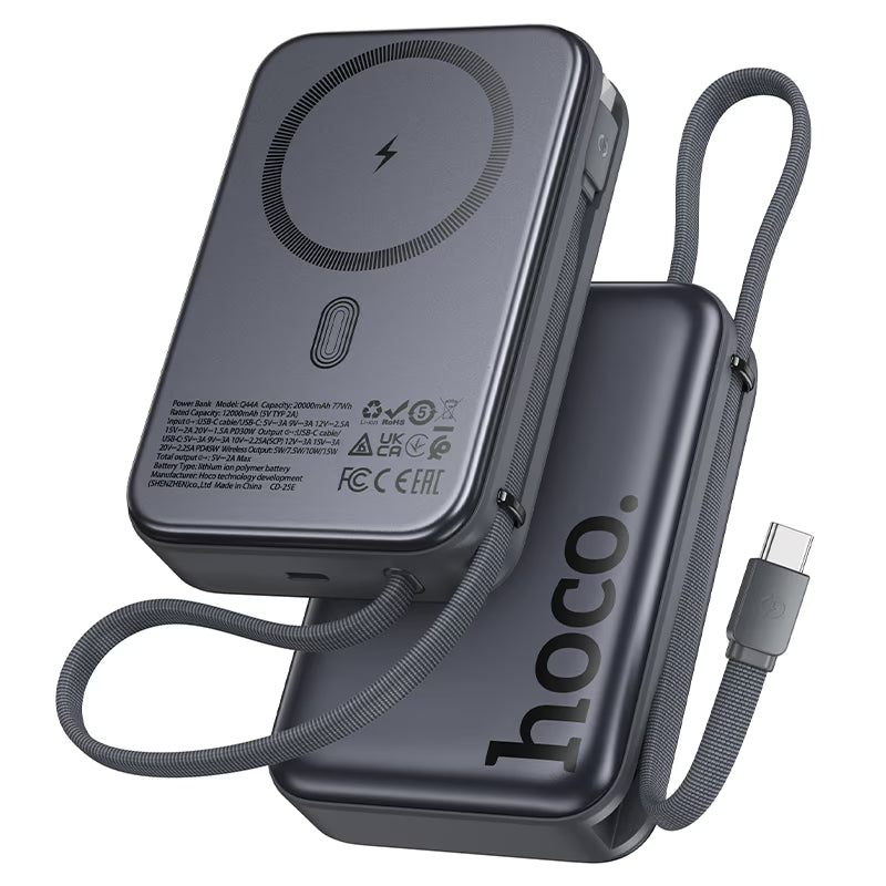 POWER BANK HOCO Q44A 20000 mAh 15w NEGRO