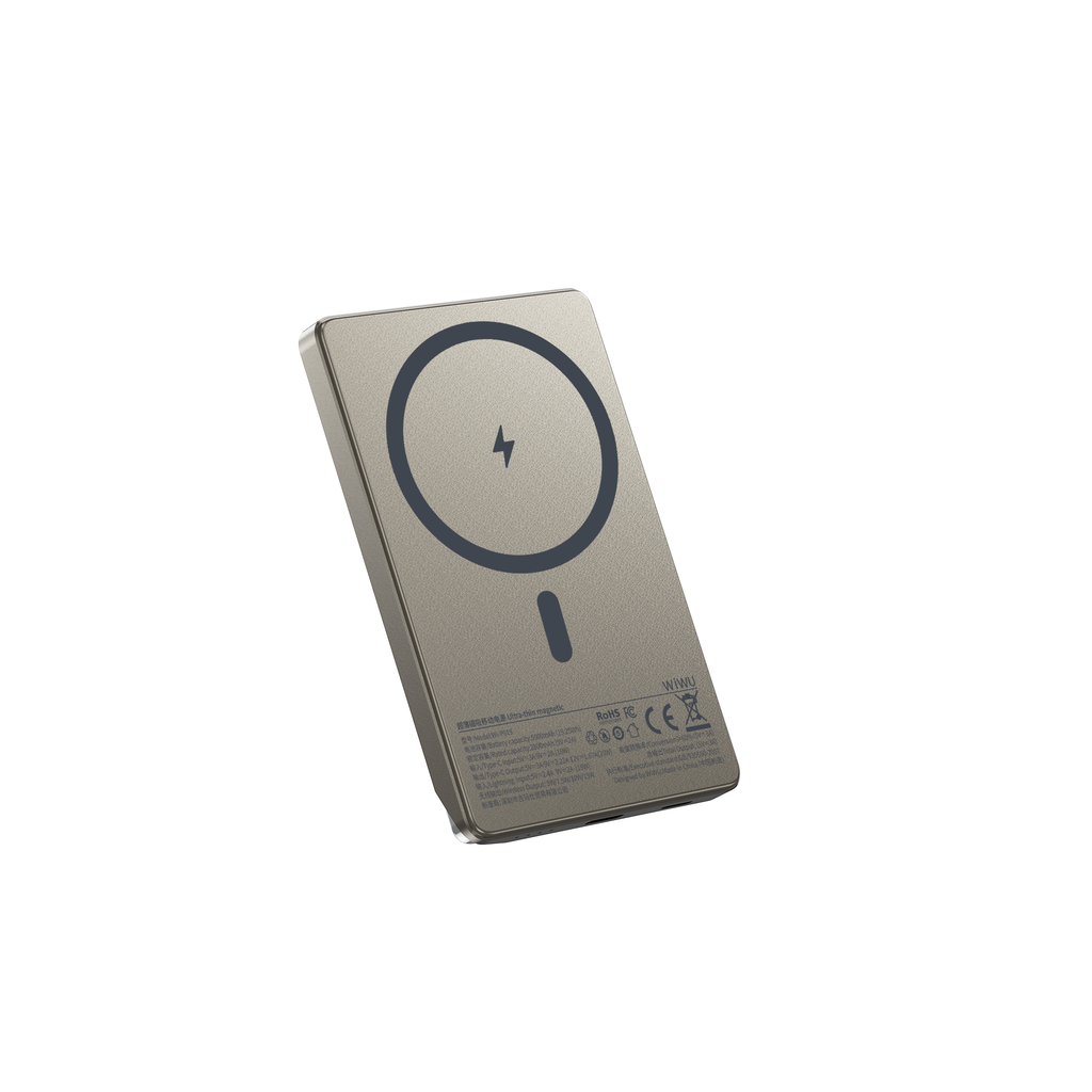 Power Bank Magnética WiWU Ultra Thin 5000mAh WI-P019 Gray