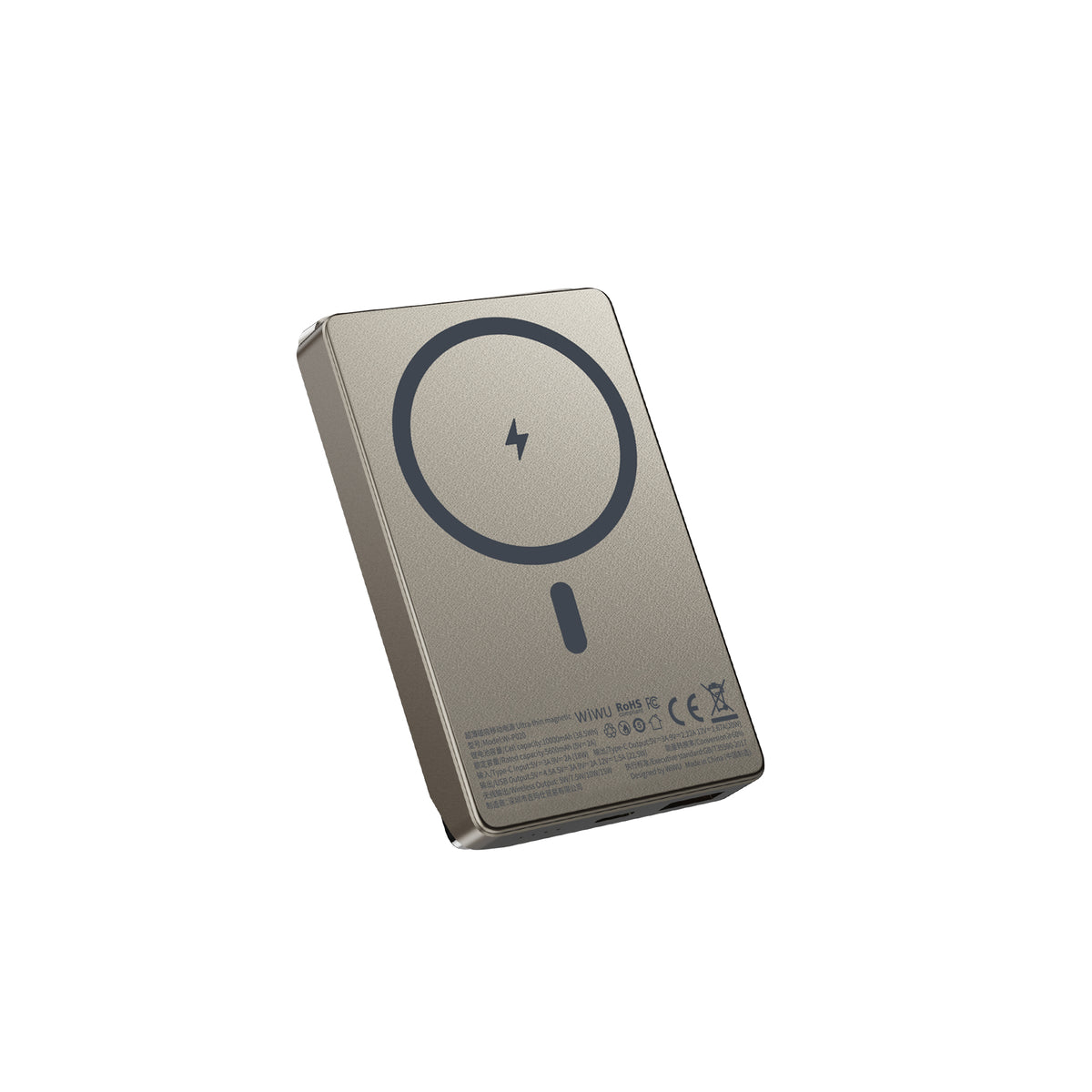 Power Bank Magnética con Soporte WiWU 10000mAh WI-P020 Gray