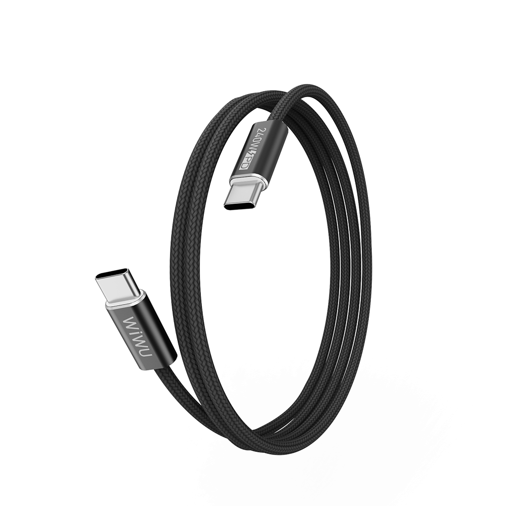 Cable WIWU essen series nylon braided WI-C101 240W tipo C-C 1.5M