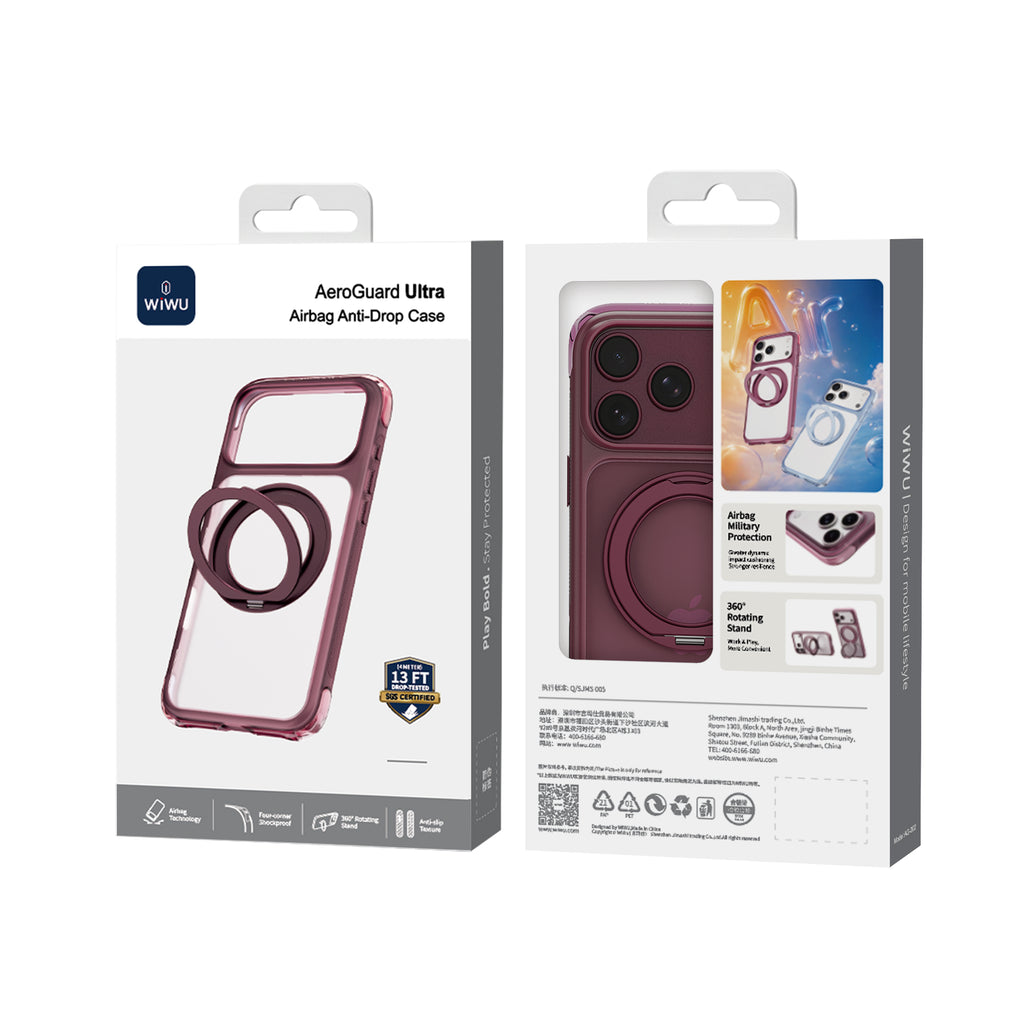 Case WiWU AeroGuard Ultra AG-203 Dark Cherry