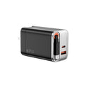 Cargador de Pared WiWU Helix Pro WI-G027 67W GaN + Cable Retráctil USB-C negro