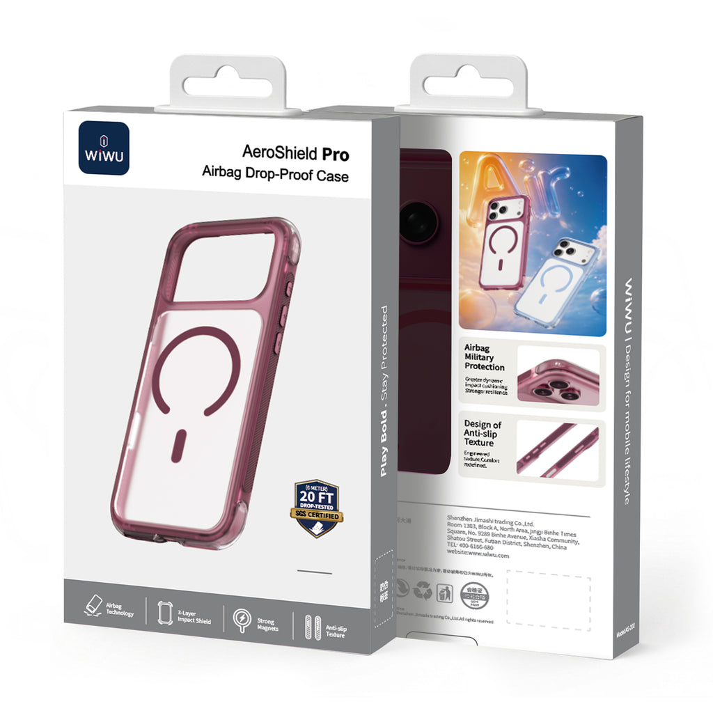Case Wiwu AeroShield Pro AS-202 Dark Cherry
