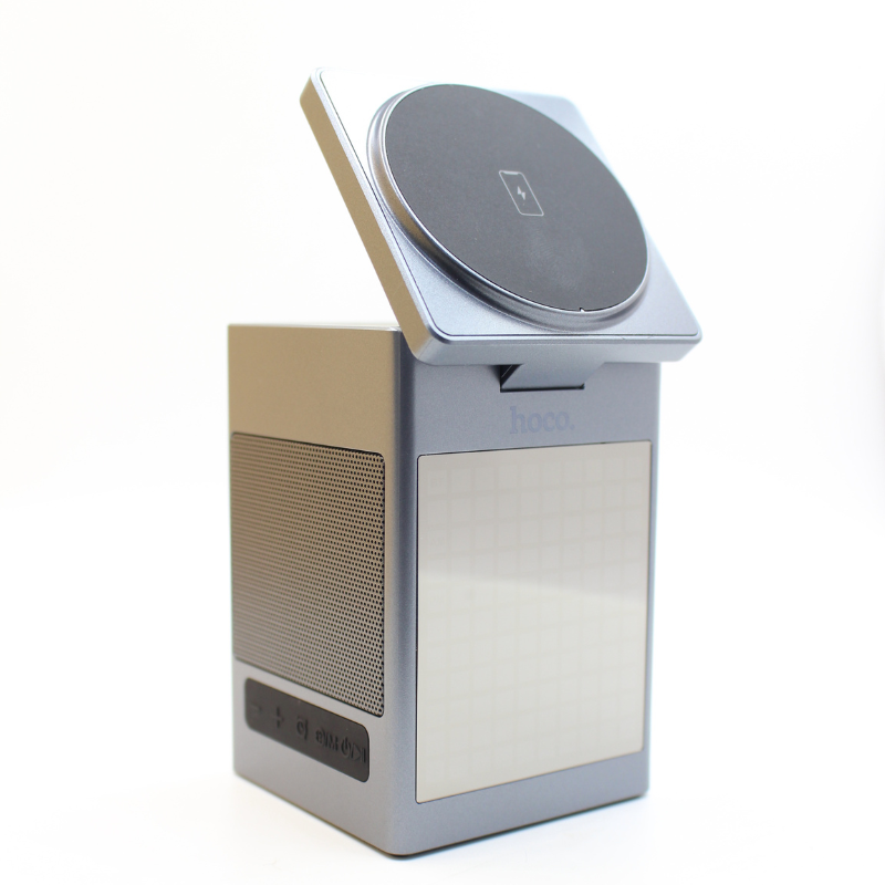 CARGADOR INALAMBRICO ALL IN ONE - ALARMA - PARLANTE - DWQ04