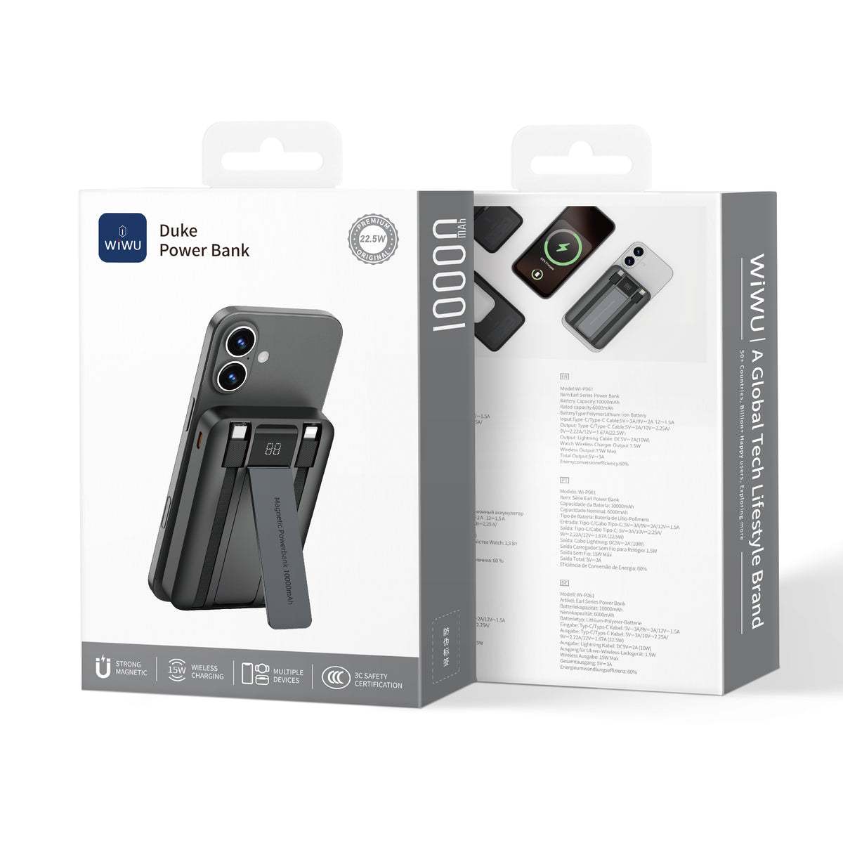 Power Bank Magnética WiWU Duke Wi-P061 10000mAh