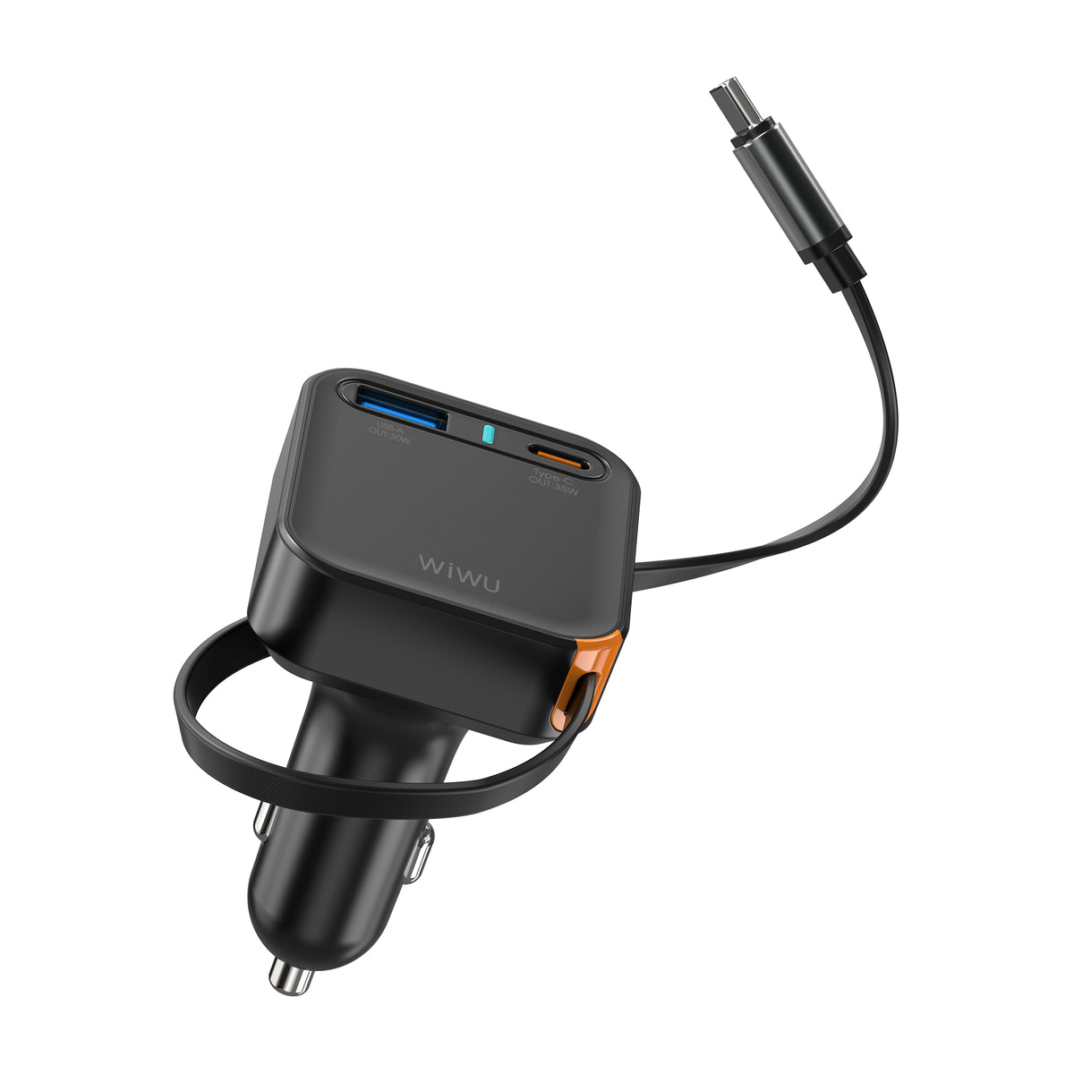 Cargador Rápido para Auto WiWU Helix WI-CC033 Black