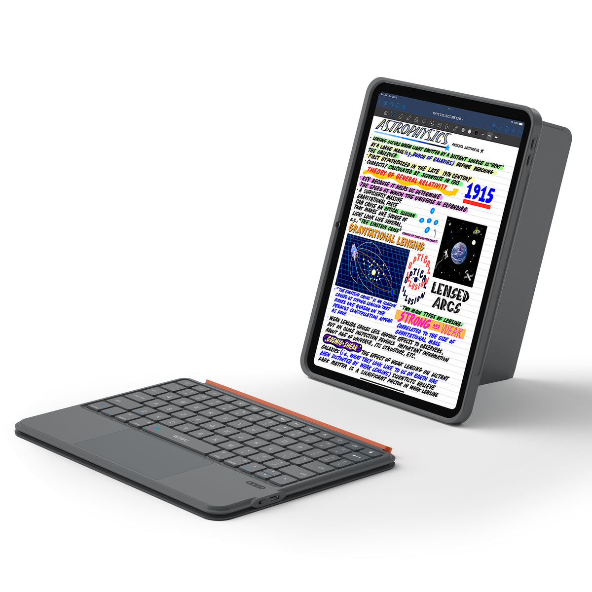 Funda con Teclado Inteligente WiWU MK-005 3 in 1 Grey