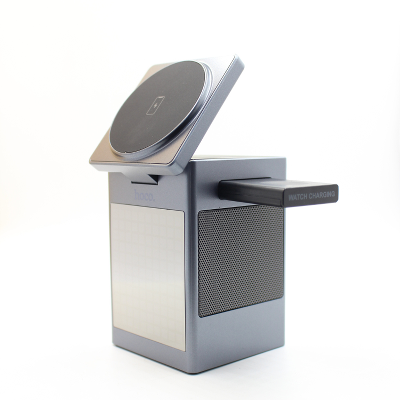 CARGADOR INALAMBRICO ALL IN ONE - ALARMA - PARLANTE - DWQ04