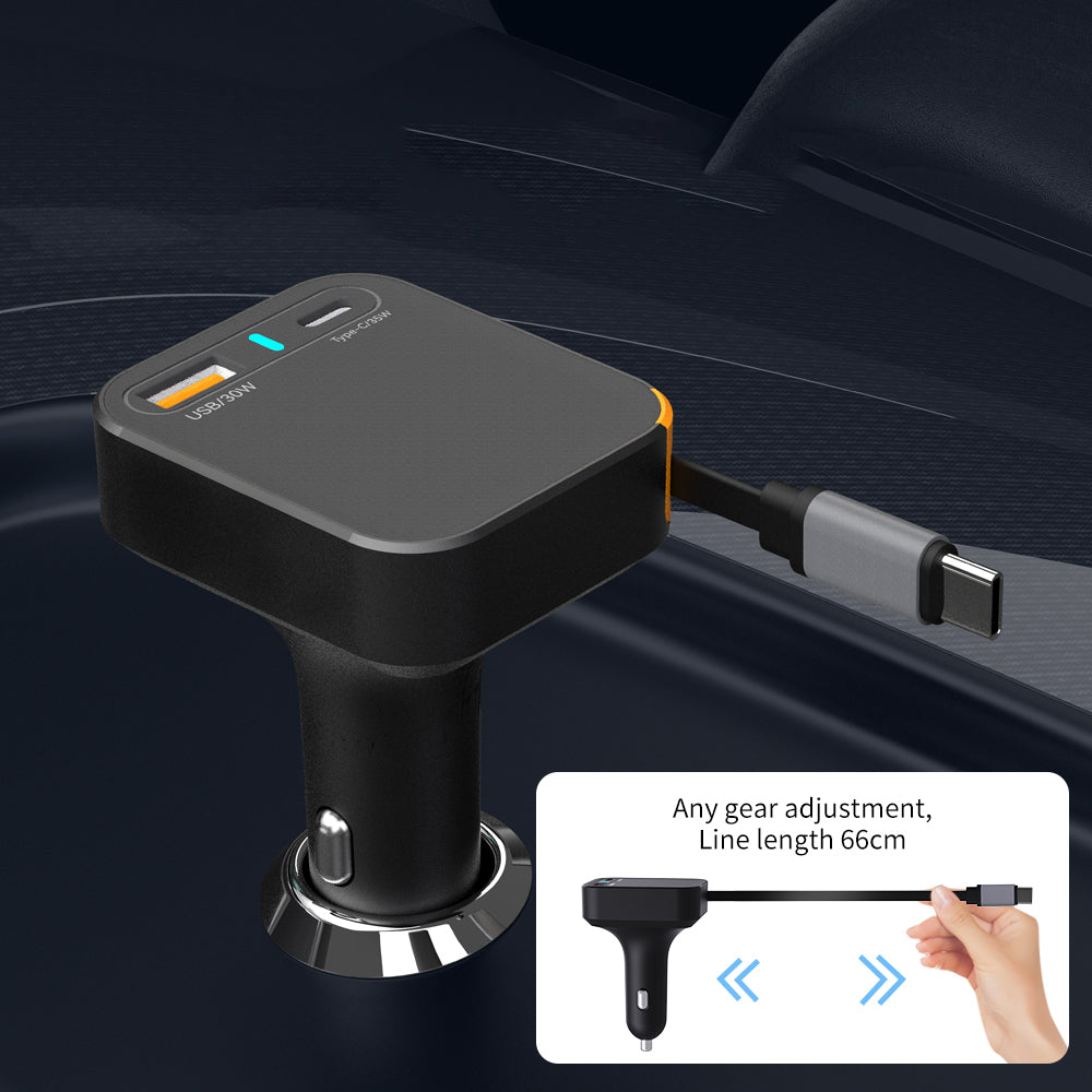 Cargador Rápido para Auto WiWU Helix WI-CC033 Black
