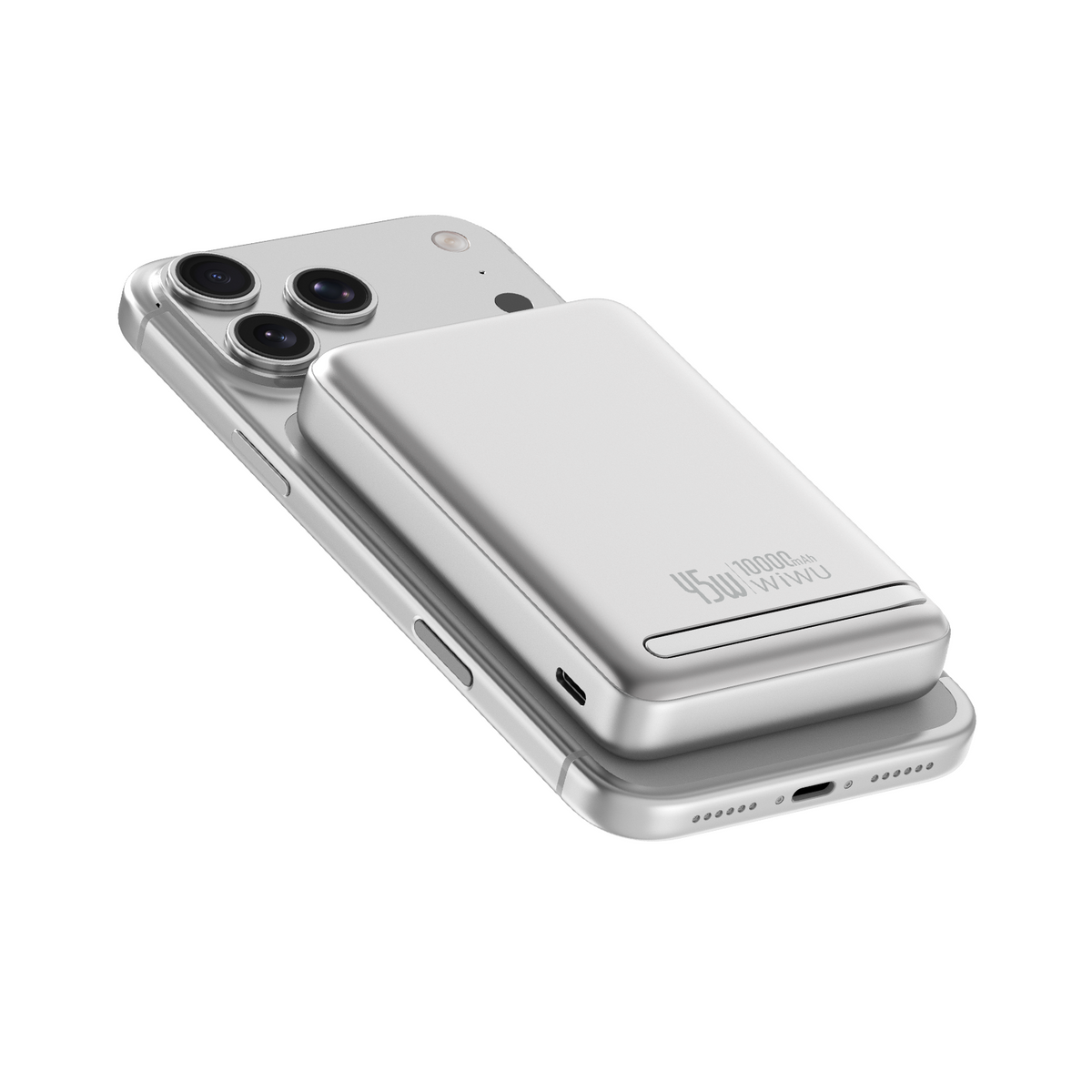 Power Bank Magnética WiWU Mag Pro Qi2 Wi-P090 10000mAh Silver