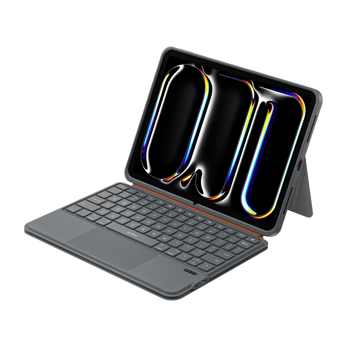 Funda con Teclado Inteligente WiWU MK-005 3 in 1 Grey