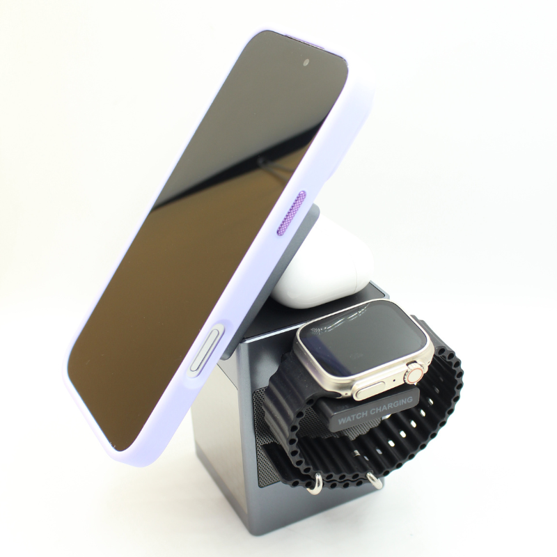 CARGADOR INALAMBRICO ALL IN ONE - ALARMA - PARLANTE - DWQ04