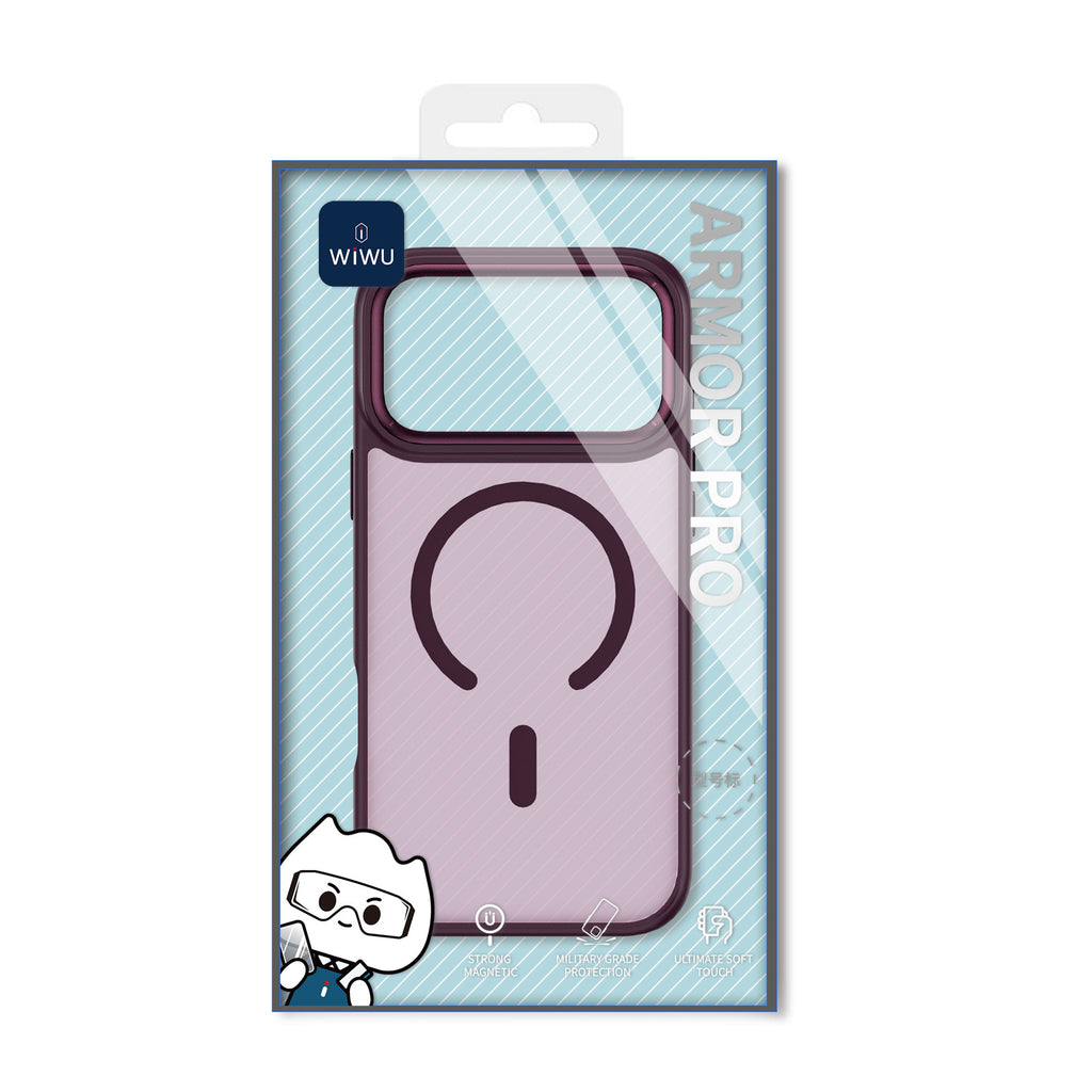 Case WIWU Armor Pro FGG-012 Dark Cherry