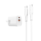 Cargador WIWU WI-G018 33W USB-C con cable tipo C-C blanco