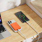 Power Bank Magnética WIWU Ultra Thin P15 5000mAh Orange