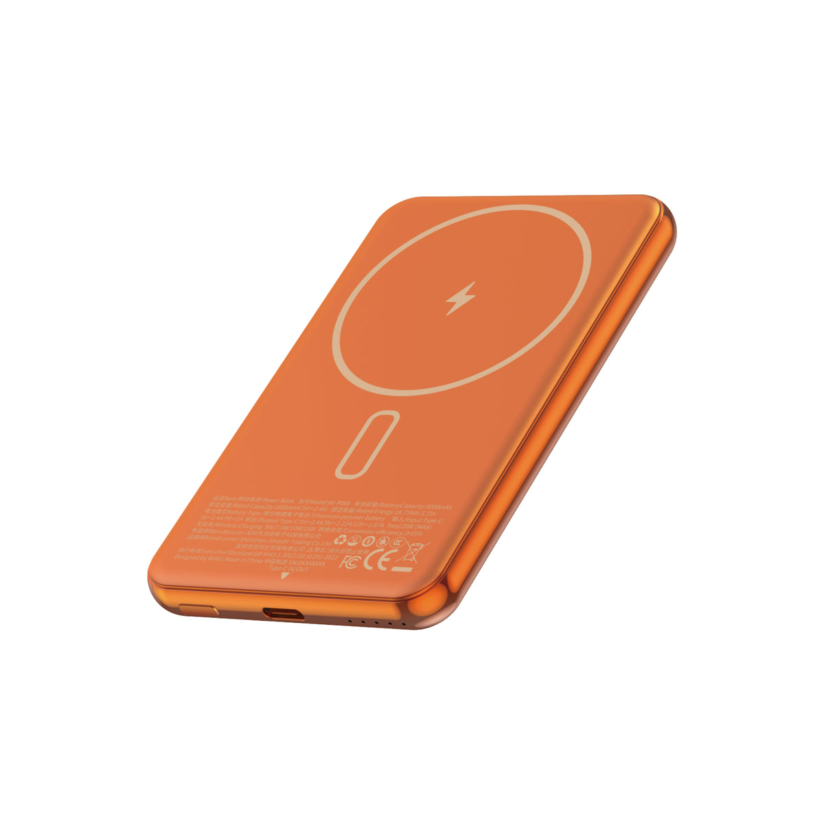 Power Bank Magnética WiWU Silver Seraph 5000mAh WI-P088