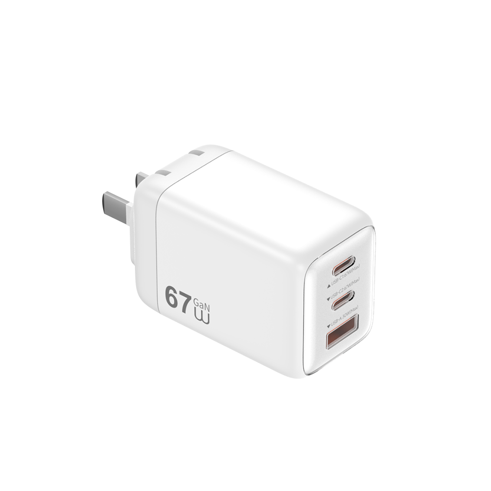 Cubo WIWU 67W 2C+A GaN Fast Charger Wi-G026 blanco