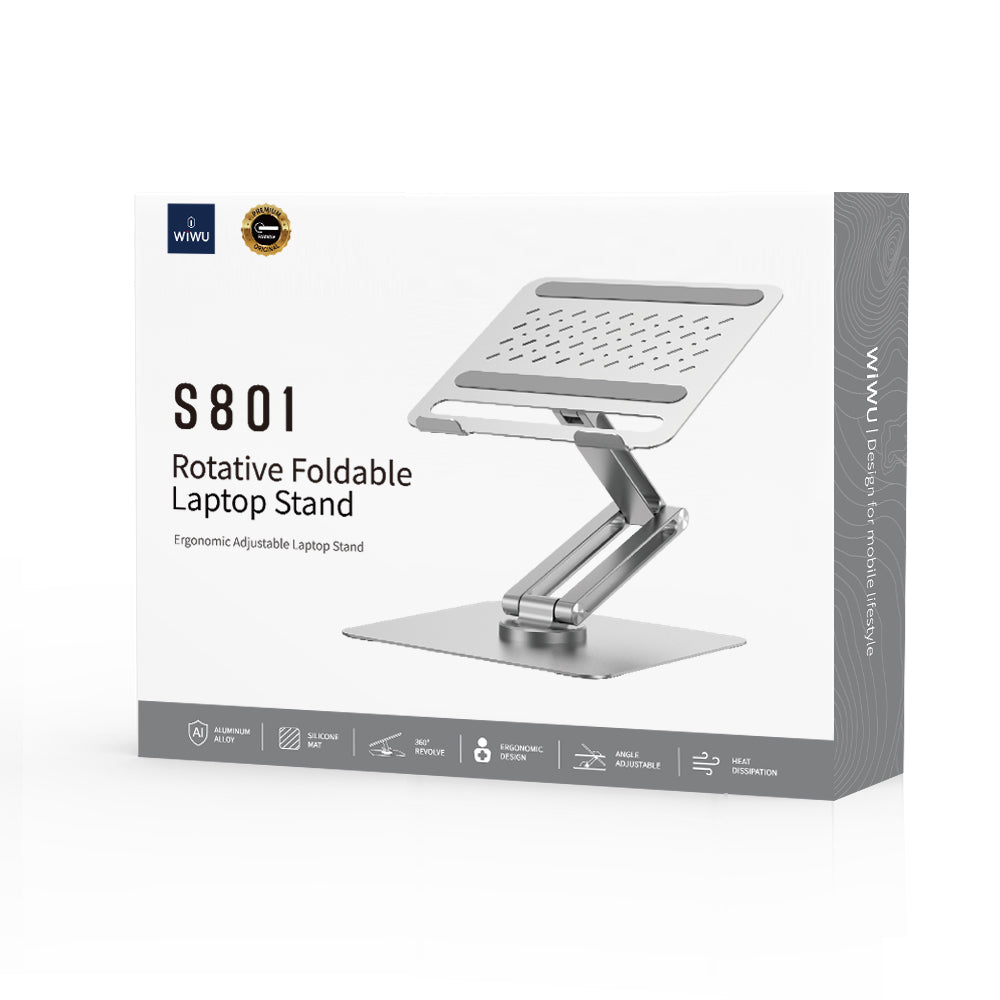 Soporte Ergonómico Giratorio WiWU S801 Silver