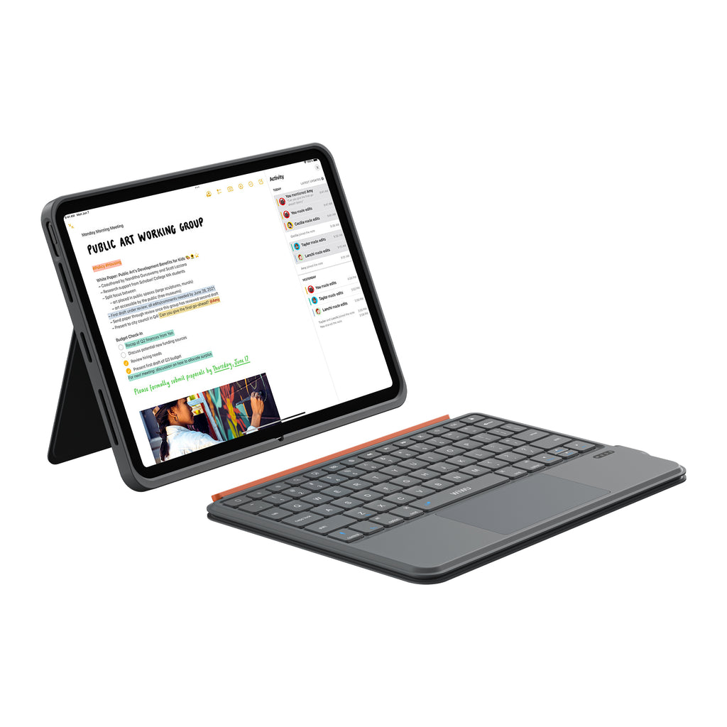 Funda con Teclado Inteligente WiWU MK-005 3 in 1 Grey