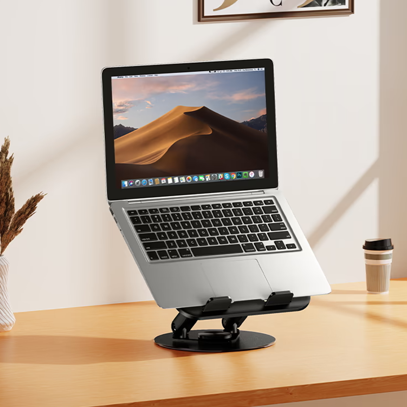 SOPORTE DE LAPTOP GIRATORIO CON BASE DE METAL - HD14