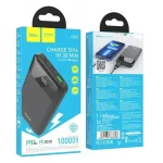 Power Bank Hoco J102 Cargador Portatil 10000 mAh 20w  NEGRO